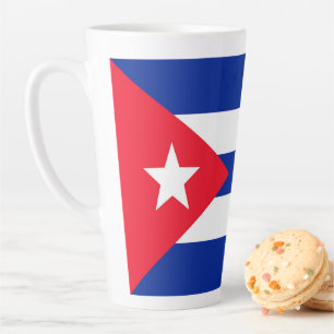 Cuba flag latte mug