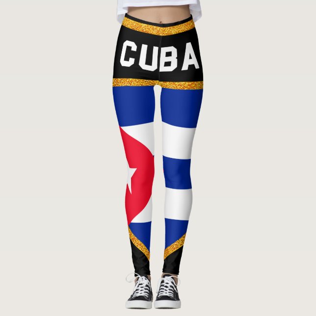 Cuba Flag Leggings (Front)