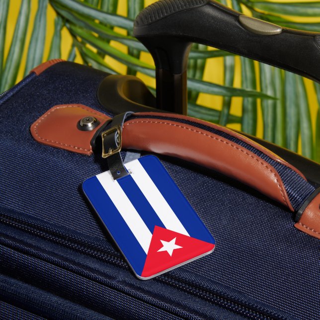 Cuba flag luggage tag (Front Insitu 1)