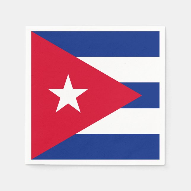 Cuba Flag Napkin (Front)