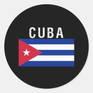 Cuba,flag of Cuba Classic Round Sticker