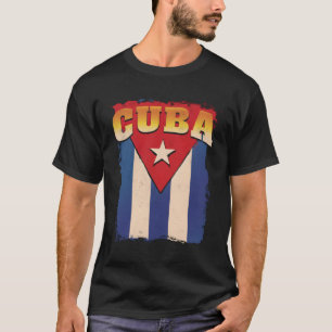 Cuba Flag Patriotic Support Cuban Revolution T-Shirt