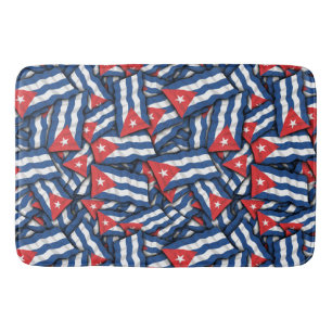 Cuba Flag Pattern Bath Mat