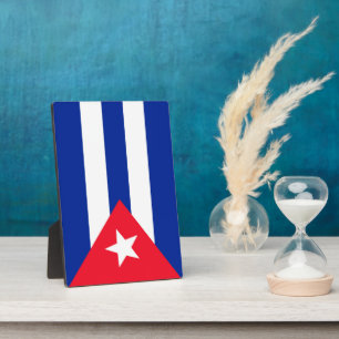 Cuba flag plaque