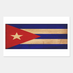 Cuba Flag Rectangular Sticker