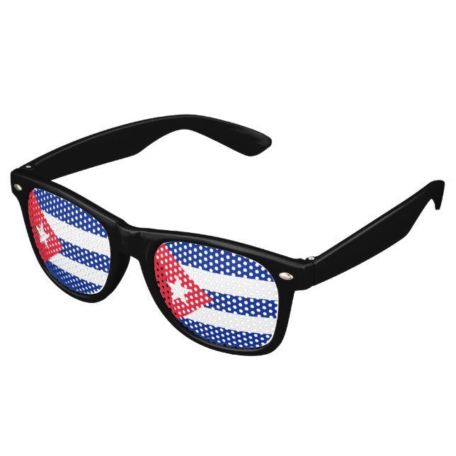 Cuba flag retro sunglasses (Angled)