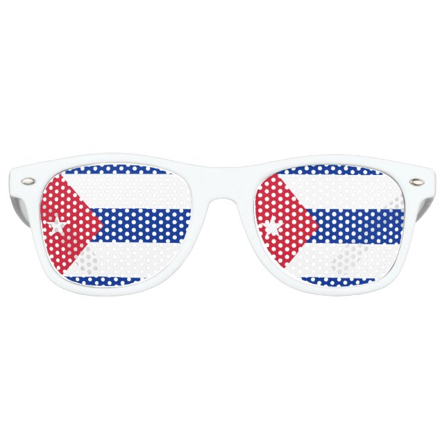 Cuba Flag Retro Sunglasses (Front)