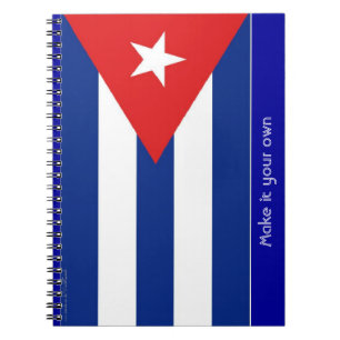 Cuba flag spiral notebook