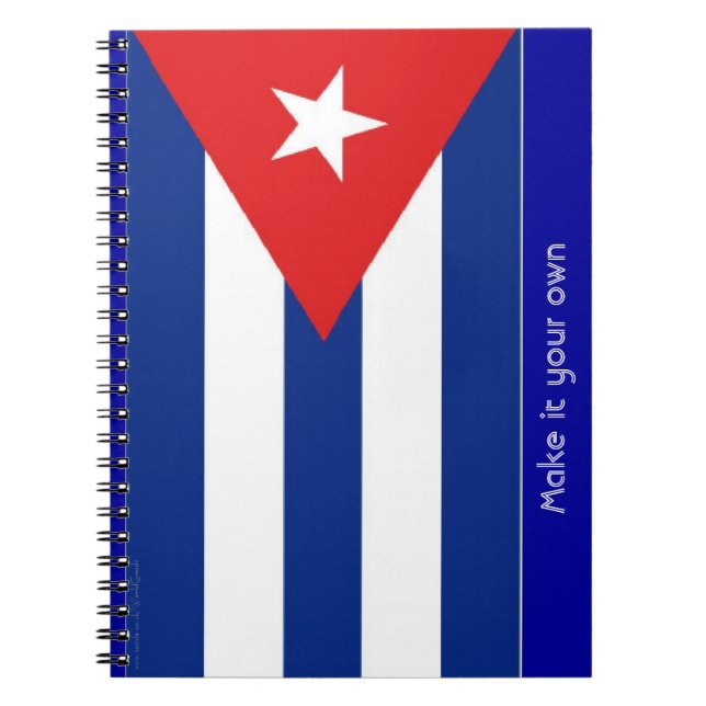 Cuba flag spiral notebook (Front)