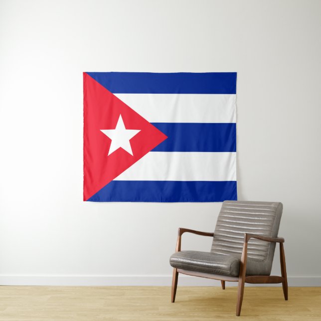 Cuba flag tapestry (In Situ (Horizontal))
