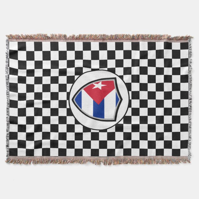 Cuba flag throw blanket (Front)