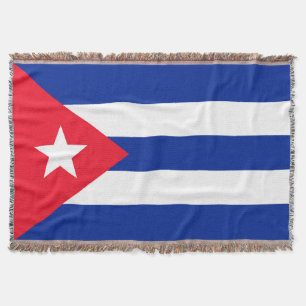 Cuba flag throw blanket