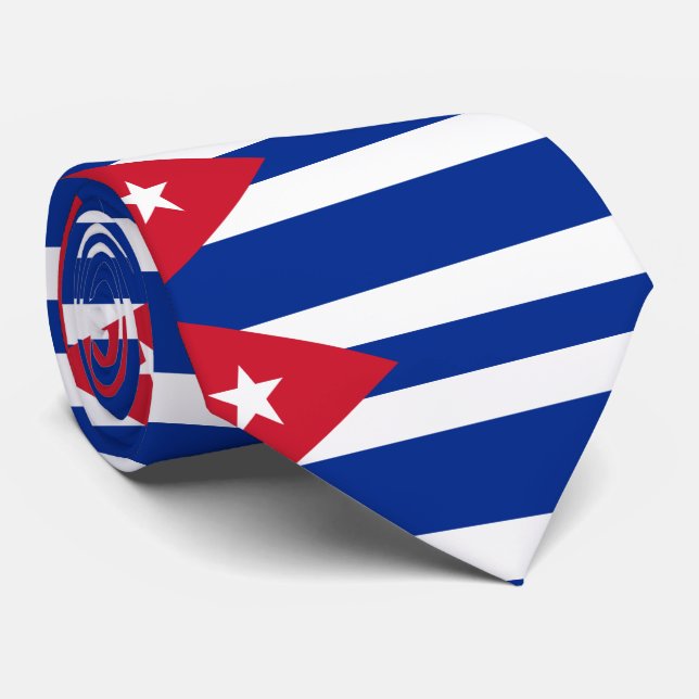 Cuba flag tie (Rolled)
