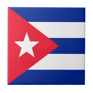 Cuba flag tile