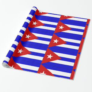 Cuba flag wrapping paper