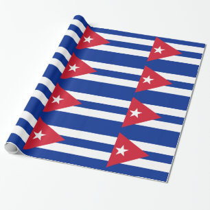 Cuba flag wrapping paper