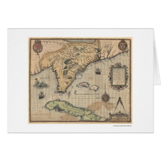 Cuba & Florida Map 1591
