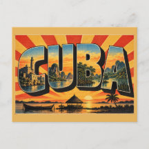 Cuba Fortress Lighthouse Karst Mangrove Vintage 