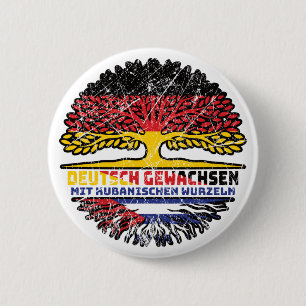 Cuba German German German Baum Wurzel 6 Cm Round Badge