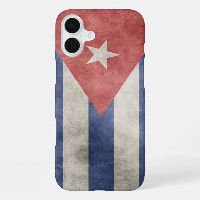 Cuba Grunge Flag iPhone Case (Back)