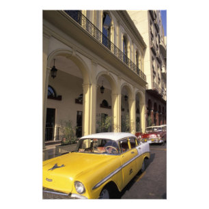 Cuba, Havana. Colourful Chevy's from the 1950's Photo Print