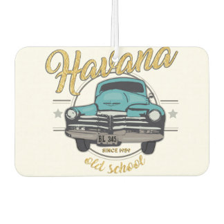 Cuba Havana Cuban Old Car  Beach Travel Gift Air Freshener