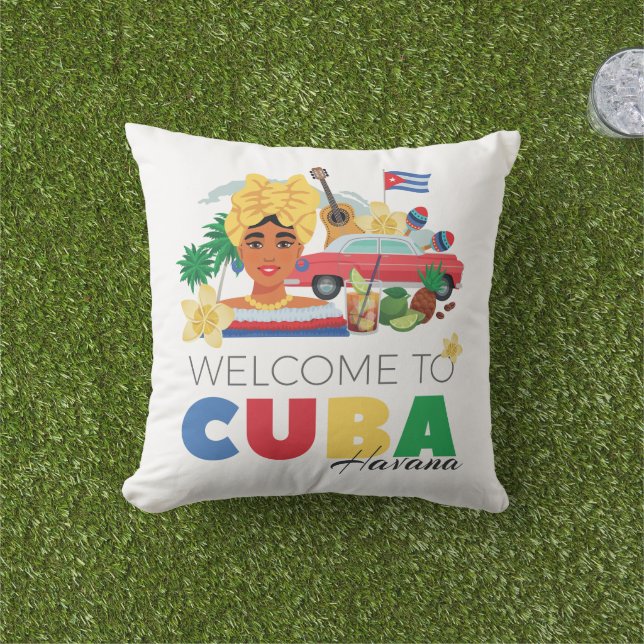 Cuba Havana Cushion (Grass)