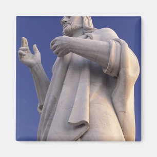Cuba, Havana, Sculpture of Jesus. Magnet