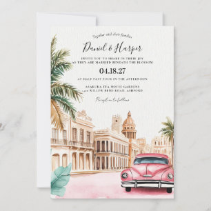 Cuba Havana Wedding Invitation destination wedding