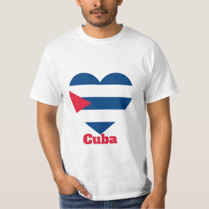 Cuba Heart Flag T-Shirt