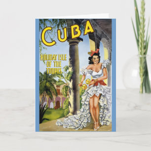 CUBA HOLIDAY ISLAND OF THE TROPICS CARD