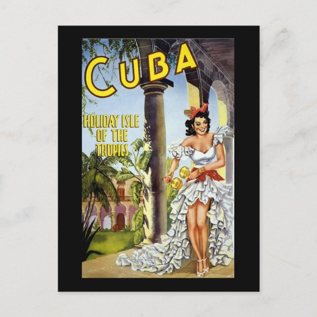 Cuba Holiday Isle Of The Tropics Postcard (Front)