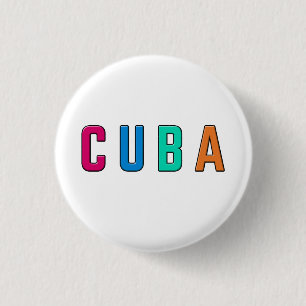 Cuba, I love Cuba 3 Cm Round Badge
