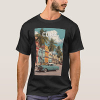 Cuba Illustration Travel Art Vintage