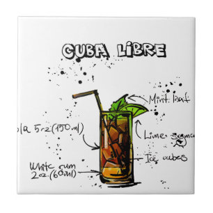 Cuba Libre Cocktail Tile