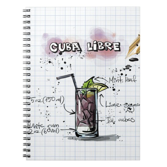 Cuba Libre Spiral Notebook (Front)