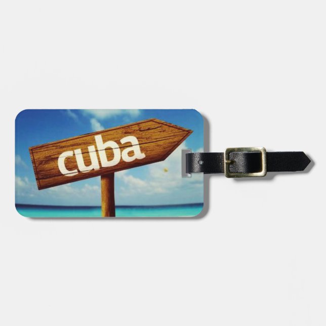 Cuba Luggage Tag (Front Horizontal)