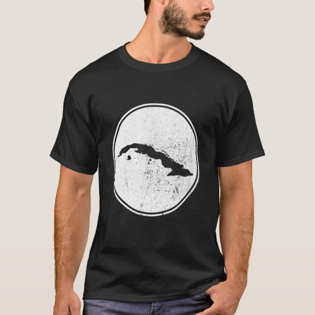 Cuba Map Vintage Cuban T-Shirt (Front)