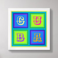 Cuba modern colourful wall art Poster 