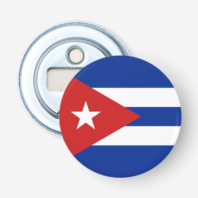 Cuba National Flag Bottle Opener (Front)