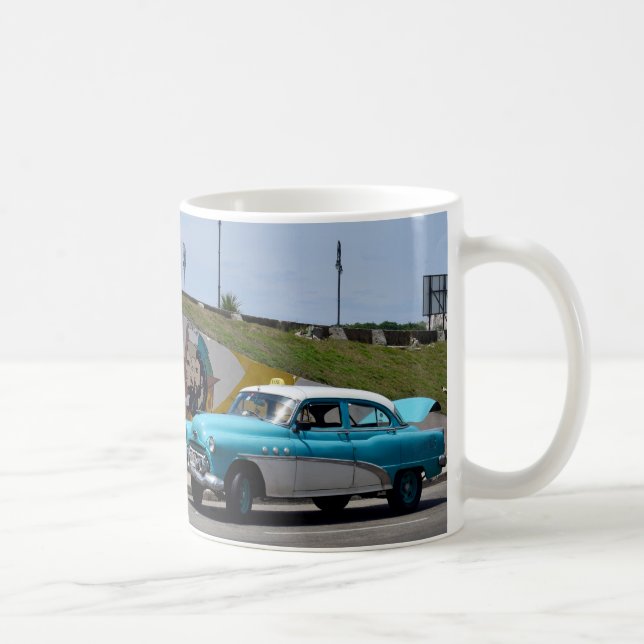 Cuba Old Car Colourful Havana Art Coffee Mug (Right)