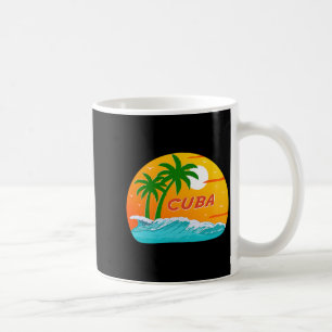 Cuba Palm Trees Caribbean Beach Sunset Sunrise Coffee Mug