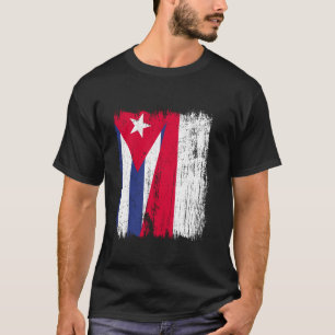 Cuba Poland Half Flag Cuban Polish Ancestry T-Shirt