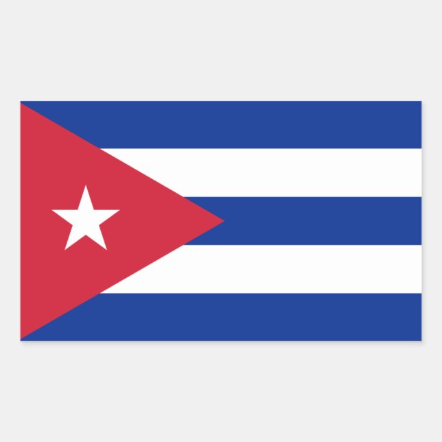 cuba rectangular sticker (Front)