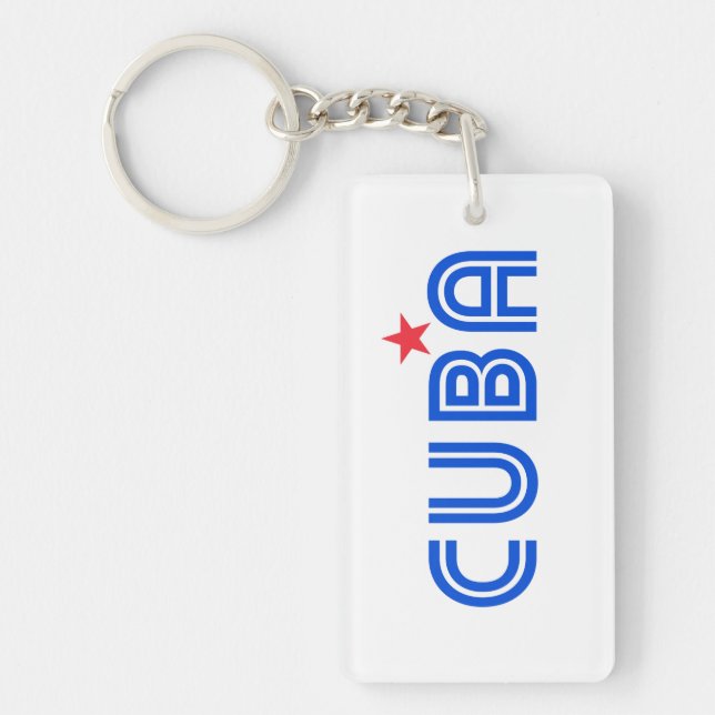 Cuba Retro  Key Ring (Front)