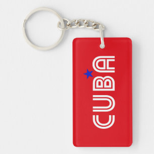 Cuba Retro Key Ring