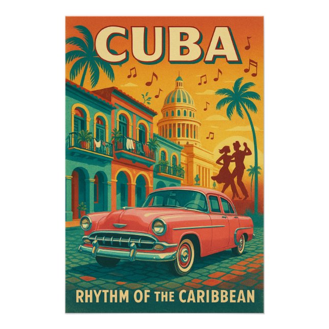 Cuba – Rhythm of the Caribbean Poster (Front)