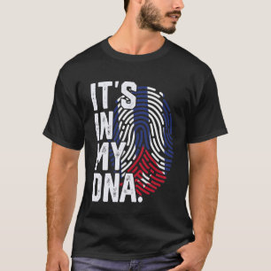 Cuba Roots Flag Fingerprint Graphic Patriotic T-Shirt
