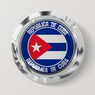 Cuba Round Emblem 7.5 Cm Round Badge