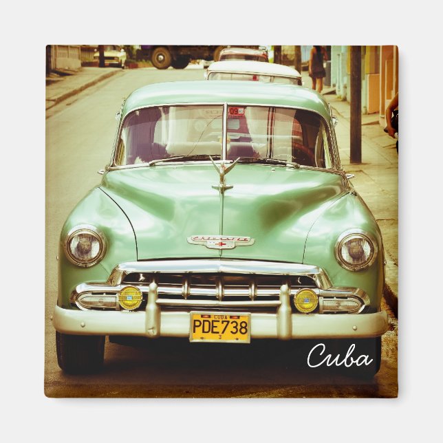 Cuba Square Magnet (Front)